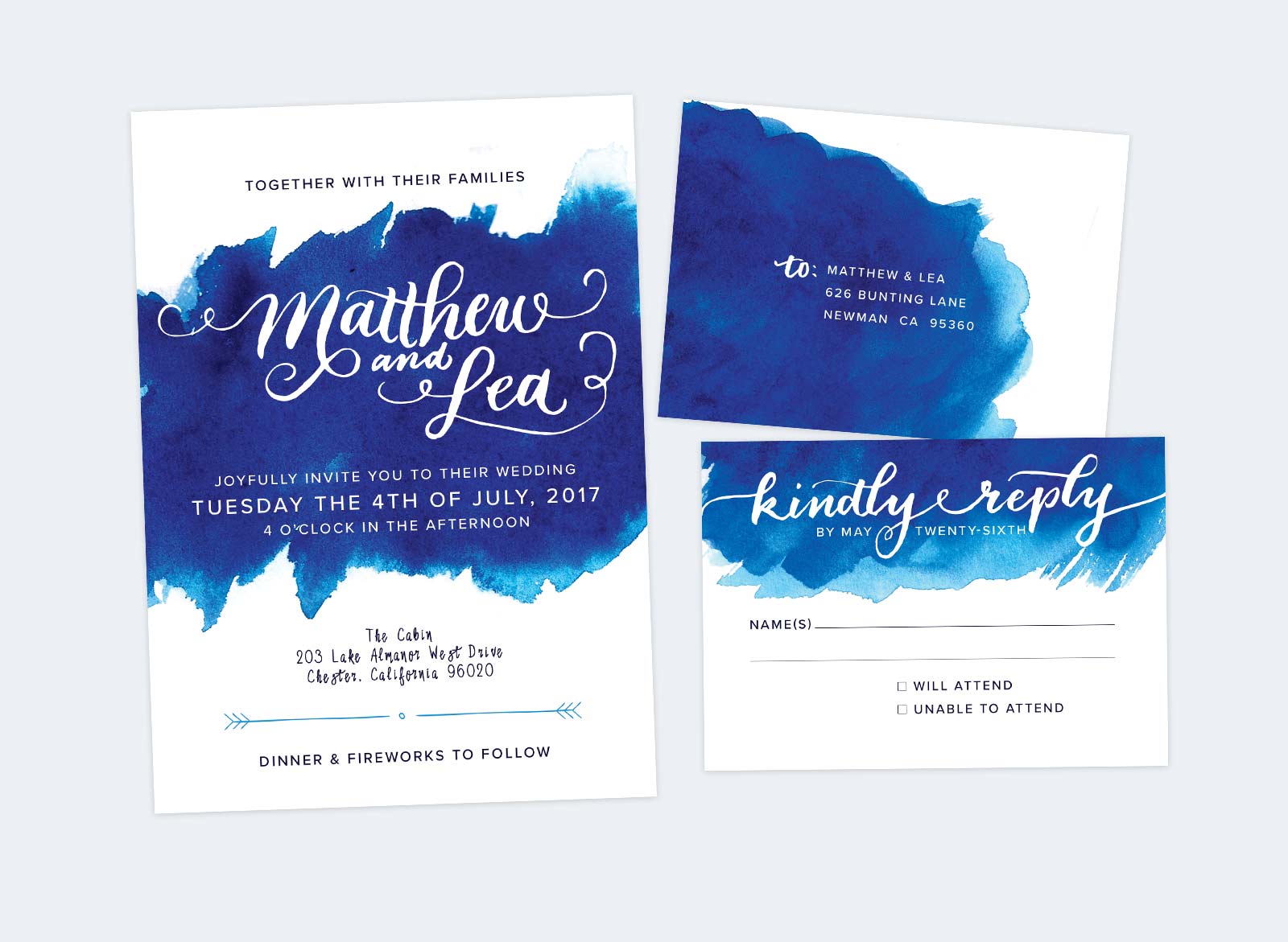 Invitation and RSVP design